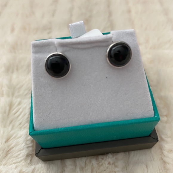Effy Sterling Silver Onyx Stud Earrings - Picture 4 of 5